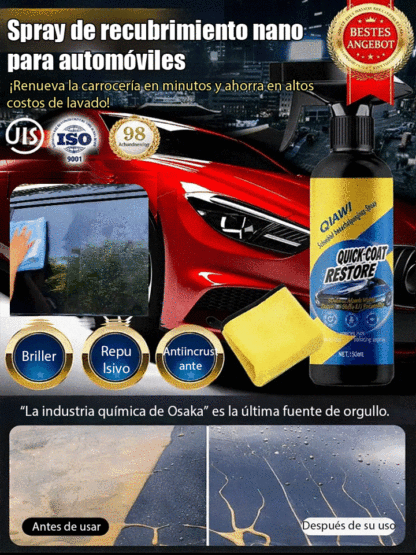 Spray de Nanorecubrimiento para Automóviles 5 en 1